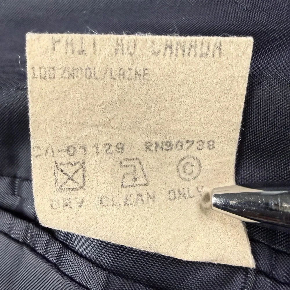 Ralph Lauren Vtg Polo University Club Blazer Mens 46L Navy Wool Double Breasted